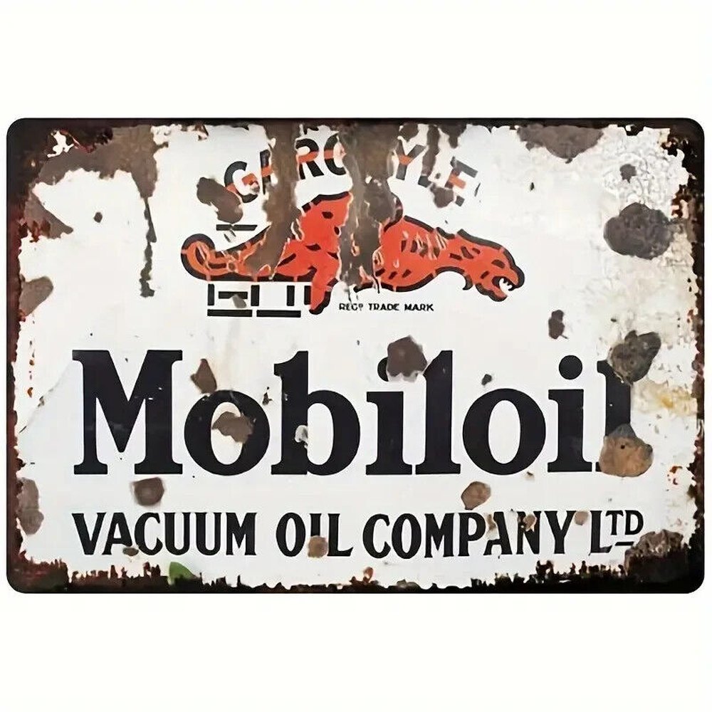 Mobiloil Vacuum Oil Company LTD Vintage Novelty Metal Sign 8" x 12" Home & Garden:Home Décor:Plaques & Signs Style Your Walls